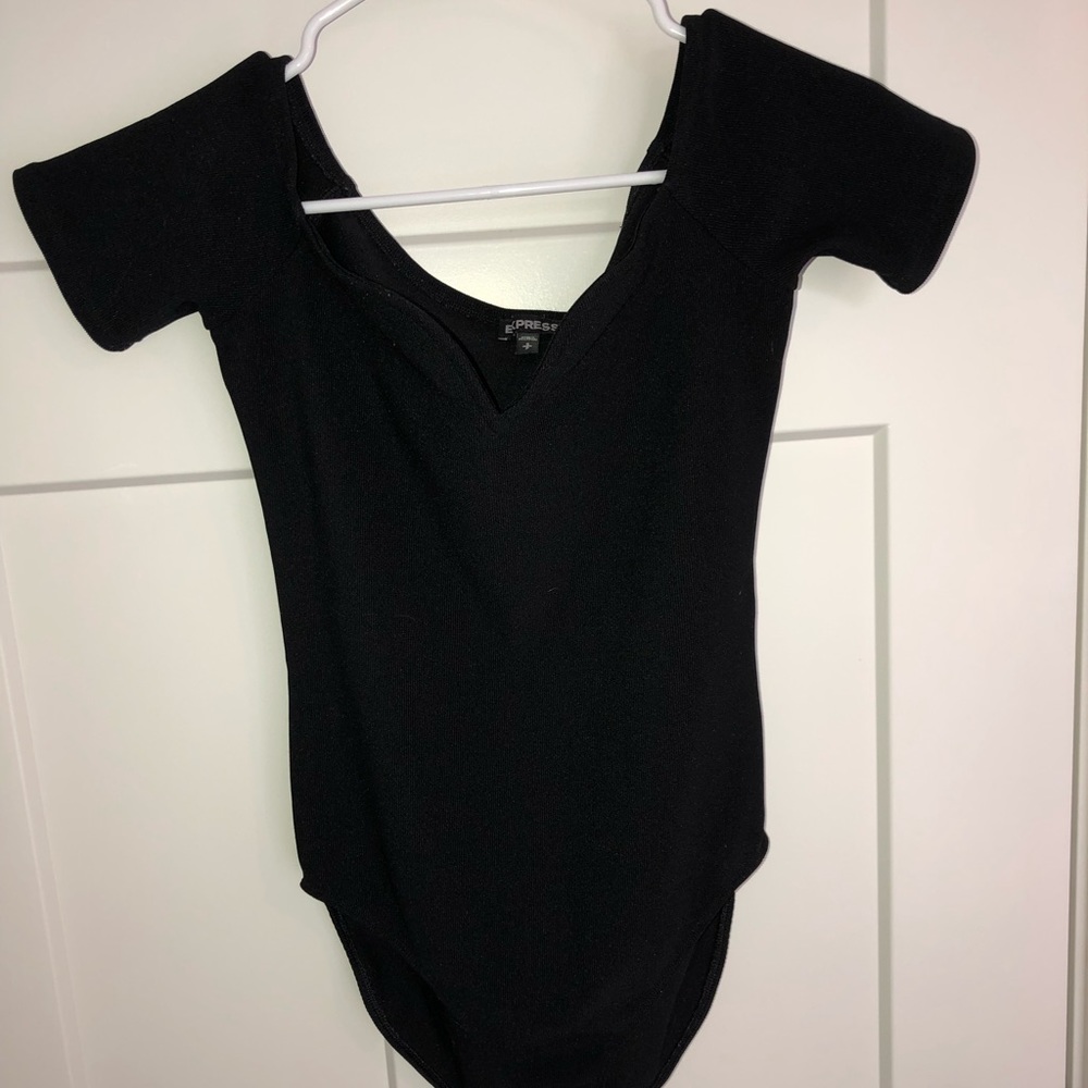 express off the shoulder onesie!